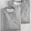 Sudadera-gris-Labrador Sudadera gris con perro Labrador